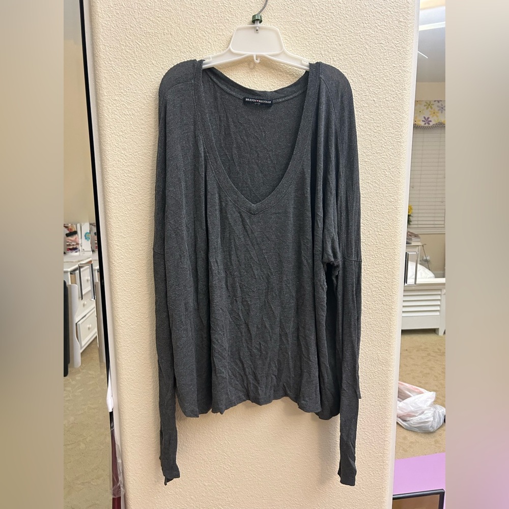 Brandy Melville Gray Long Sleeve